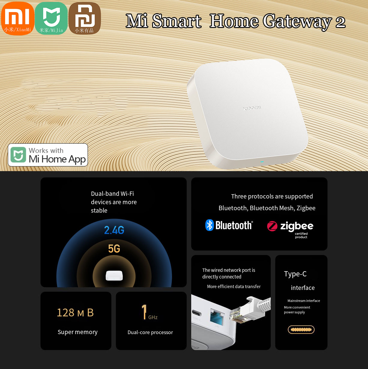 Xiaomi Hub Mijia Hub - Original Xiaomi Mijia Smart Home Hub