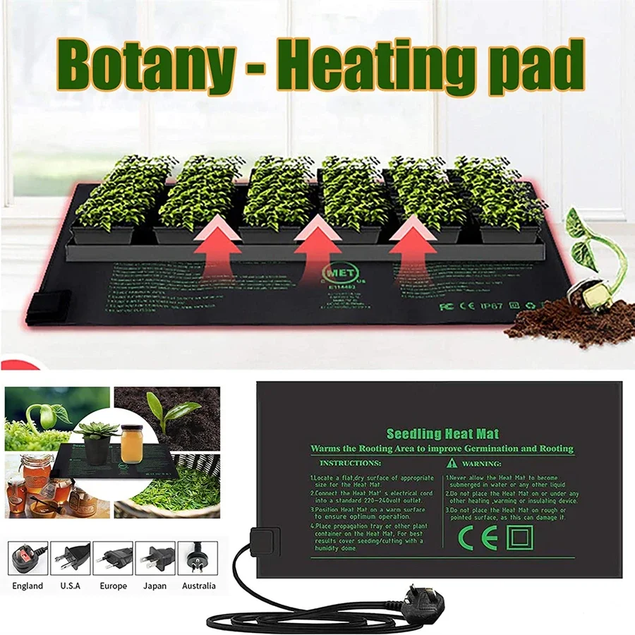 4 Sizes 220V EU Plug Seedling  - Heat Mat Seedling review and price