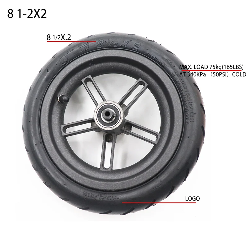8 1/2x2 Pneumatic Rear Wheel 8 - Xiaomi Hub Mijia Hub review and price