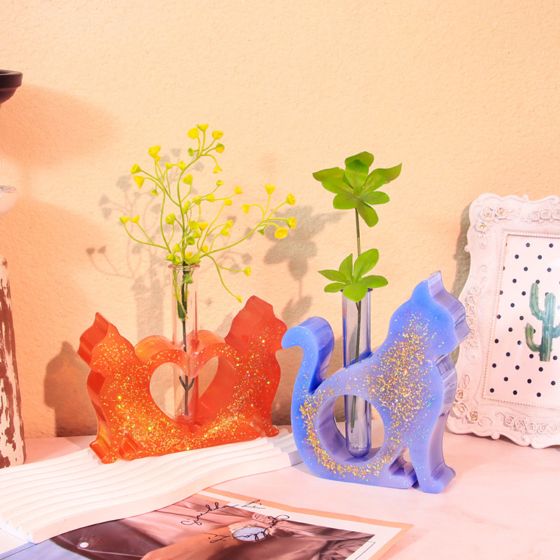 Cat Shaped Resin Molds Vase Si - Propagation Station Vase review and price
